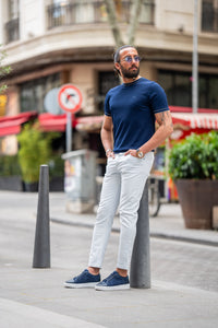 Watt Slim Fit Ice Blue Jeans