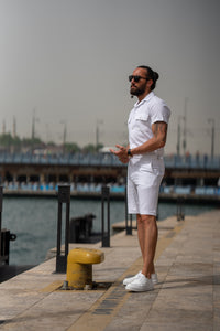 Watt Slim Fit White Short Sleeve Shirt