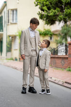 Load image into Gallery viewer, Aboud Slim Fit Kids Beige Suit
