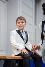 Load image into Gallery viewer, Aboud Slim Fit Kids White Tuxedo
