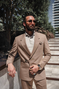 Monarch Mink Casual Set with Special Design Buckle Detail
