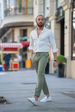 Load image into Gallery viewer, Abboud Slim Fit Basic White Cotton Satin Lycra Shirt
