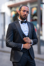 Load image into Gallery viewer, Lance Slim Fit Special Design Black Tuxedo
