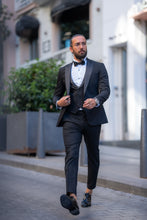 Load image into Gallery viewer, Lance Slim Fit Special Design Black Tuxedo
