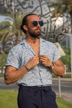 Load image into Gallery viewer, Abboud Slim Fit Open Collared Patterned Shirt
