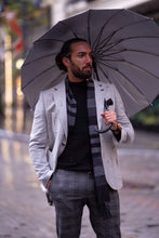 Load image into Gallery viewer, Watt Slim Fit Grey Woolen Blazer
