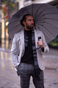 Watt Slim Fit Grey Woolen Blazer