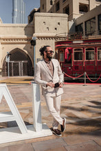 Load image into Gallery viewer, Monarch Special Design Zipper Pocket Detail Casual Set in Beige
