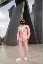 Load image into Gallery viewer, Monarch Special Design Zipper Pocket Detail Casual Set – Pink
