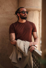 Load image into Gallery viewer, Monarch Crew Neck Knitwear with Pocket Detail – Tile
