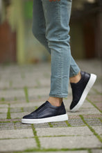 Load image into Gallery viewer, Stanley Eva Sole Navy Sneakers
