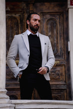 Load image into Gallery viewer, Craig Slim Fit Mono Collared Grey Jacket
