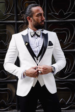 Load image into Gallery viewer, Myles Slim Fit White Tuxedo
