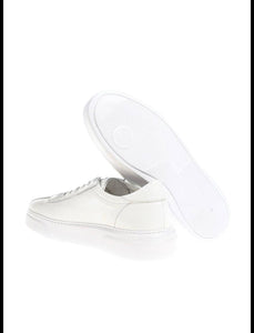 Abboud New Collection Genuine Leather Eva Sole White Sneakers