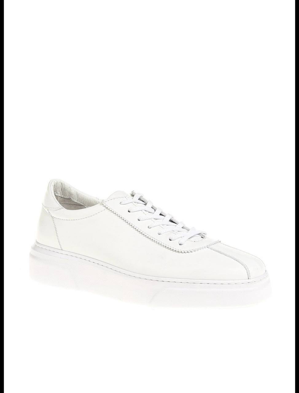 Abboud New Collection Genuine Leather Eva Sole White Sneakers