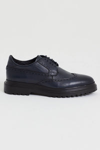 Abboud New Collection Genuine Leather Eva Sole Navy Shoes