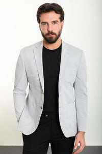 Oliver Slim Fit Light Gray Blazer