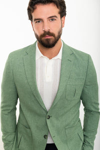 Oliver Slim Fit Green Blazer