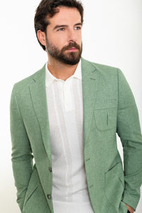 Oliver Slim Fit Green Blazer