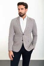 Load image into Gallery viewer, Oliver Slim Fit Grey Plaid Blazer
