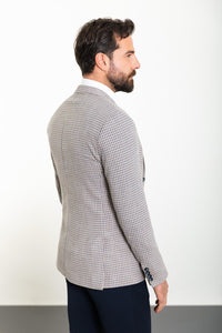 Oliver Slim Fit Grey Plaid Blazer