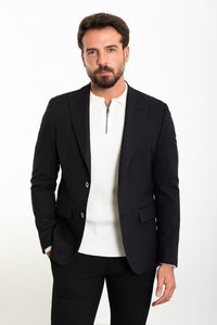 Oliver Slim Fit Navy Black Blazer