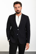 Load image into Gallery viewer, Oliver Slim Fit Navy Black Blazer
