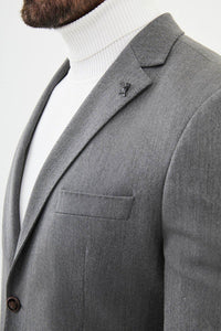 Oliver Slim Fit Light Grey Blazer