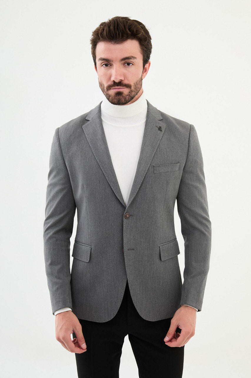 Oliver Slim Fit Light Grey Blazer