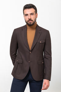 Oliver Slim Fit Brown Blazer