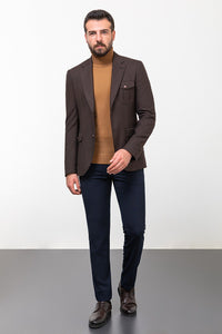 Oliver Slim Fit Brown Blazer