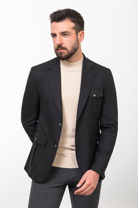 Oliver Slim Fit Black Blazer