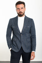 Load image into Gallery viewer, Oliver Slim Fit Blue Blazer
