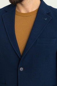 Oliver Slim Fit Woven Dark Blue Blazer