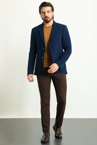 Oliver Slim Fit Woven Dark Blue Blazer