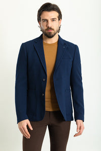 Oliver Slim Fit Woven Dark Blue Blazer