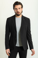 Load image into Gallery viewer, Oliver Slim Fit Woven Black Blazer
