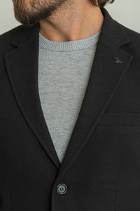 Oliver Slim Fit Woven Black Blazer