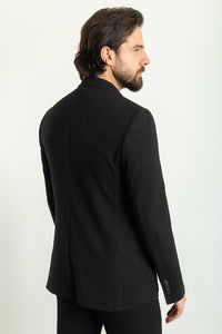 Oliver Slim Fit Woven Black Blazer