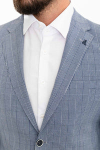 Oliver Slim Fit Blue Plaid Blazer/Jacket