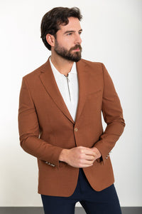 Oliver Slim Fit Brown Blazer