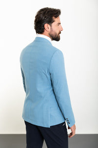 Oliver Slim Fit Blue Double Breasted Blazer