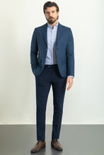 Load image into Gallery viewer, Oliver Slim Fit Navy Plaid Blazer
