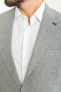 Oliver Slim Fit Grey Plaid Blazer