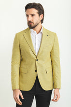 Load image into Gallery viewer, Oliver Slim Fit Yellow Plaid Blazer
