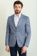 Load image into Gallery viewer, Oliver Slim Fit Blue Plaid Blazer
