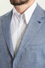 Load image into Gallery viewer, Oliver Slim Fit Blue Plaid Blazer
