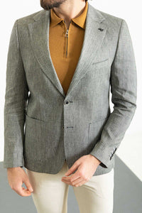 Oliver Slim Fit Green Plaid Blazer