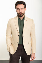 Load image into Gallery viewer, Tyler Slim Fit Beige Blazer
