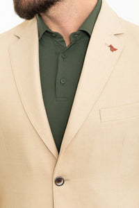 Tyler Slim Fit Beige Blazer